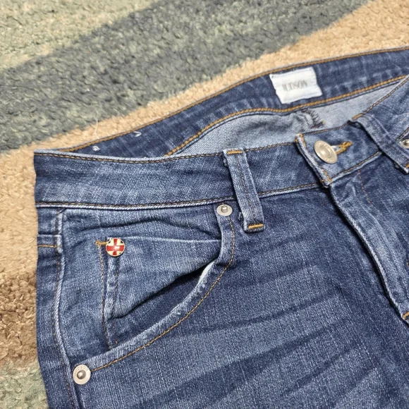 Hudson Jeans Womens 26 Dark Wash Distressed Skinny - Picture 5 of 14